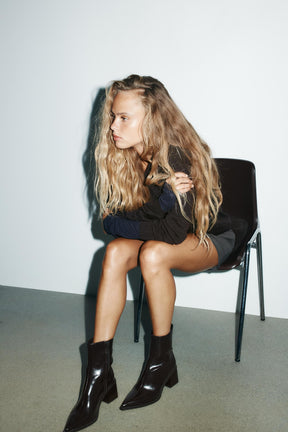 Block Heel Ankle Boots