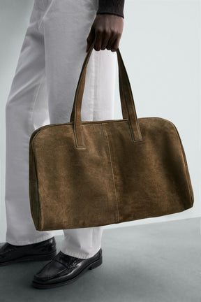 M LEATHER TRAVEL BAG - Image 1
