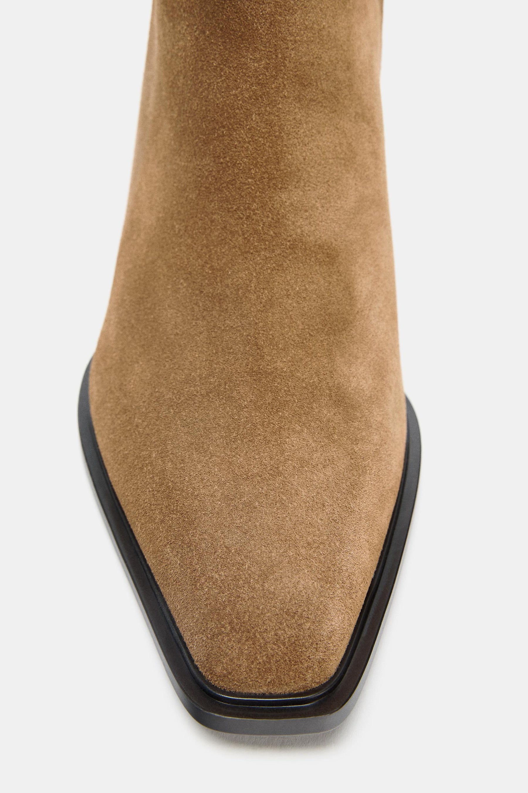 Suede Heeled Ankle Boots