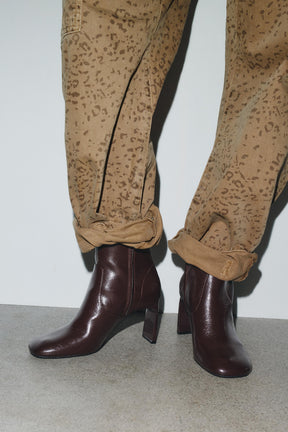 Rounded Toe Ankle Boots