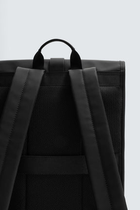 RUBBERISED BACKPACK WITH FLAP