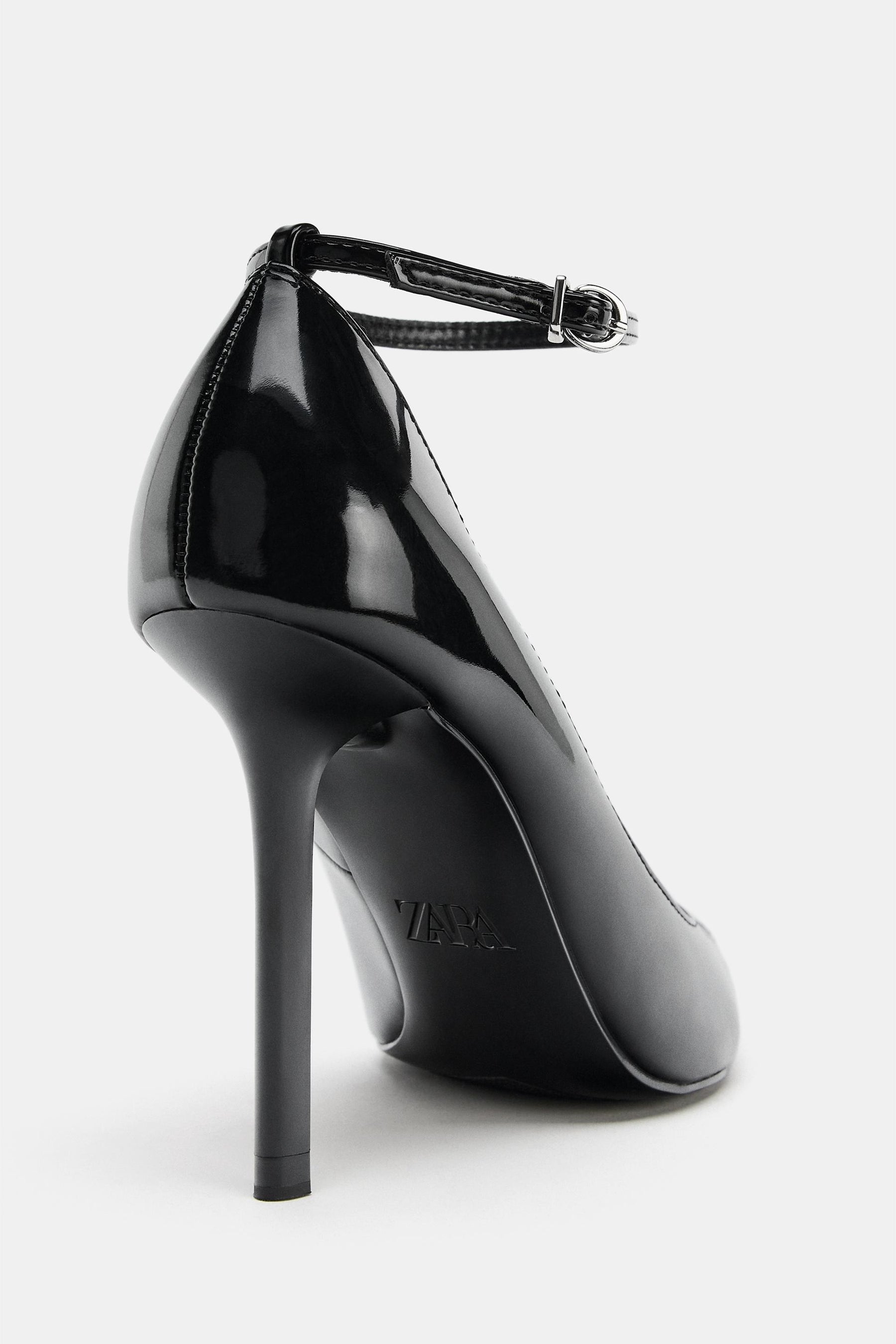 Patent Finish High-Heel Shoes