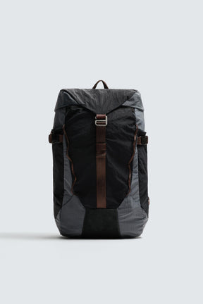 TECHNICAL BACKPACK WITH LEATHER DETAILS