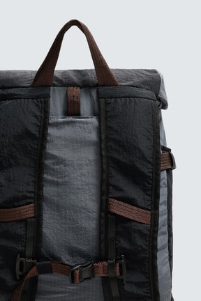 TECHNICAL BACKPACK WITH LEATHER DETAILS