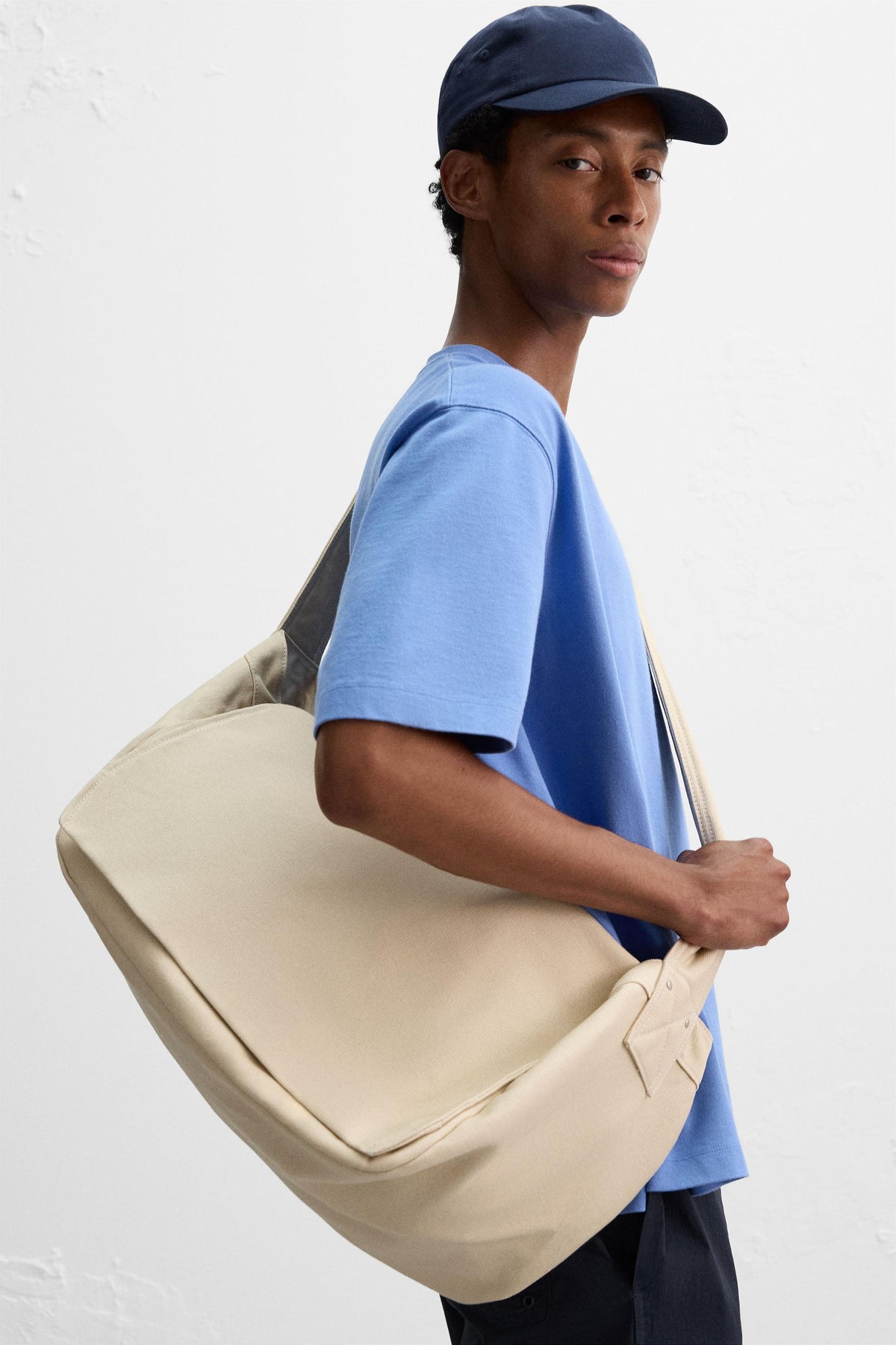 FABRIC SHOULDER BAG - Image 1