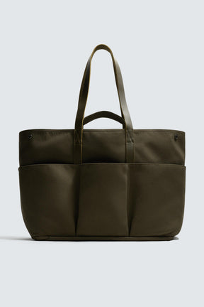 TOTE BAG WITH LEATHER DETAILS AARON LEVINE X