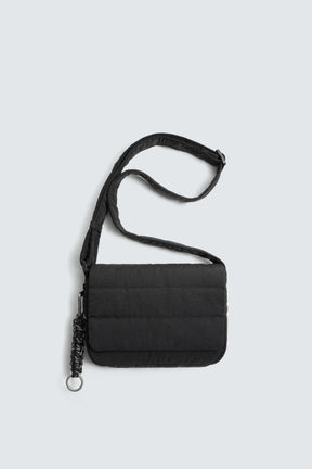 QUILTED NYLON CROSSBODY BAG