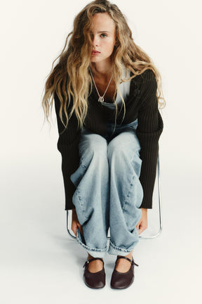 Leather Ballet Flats