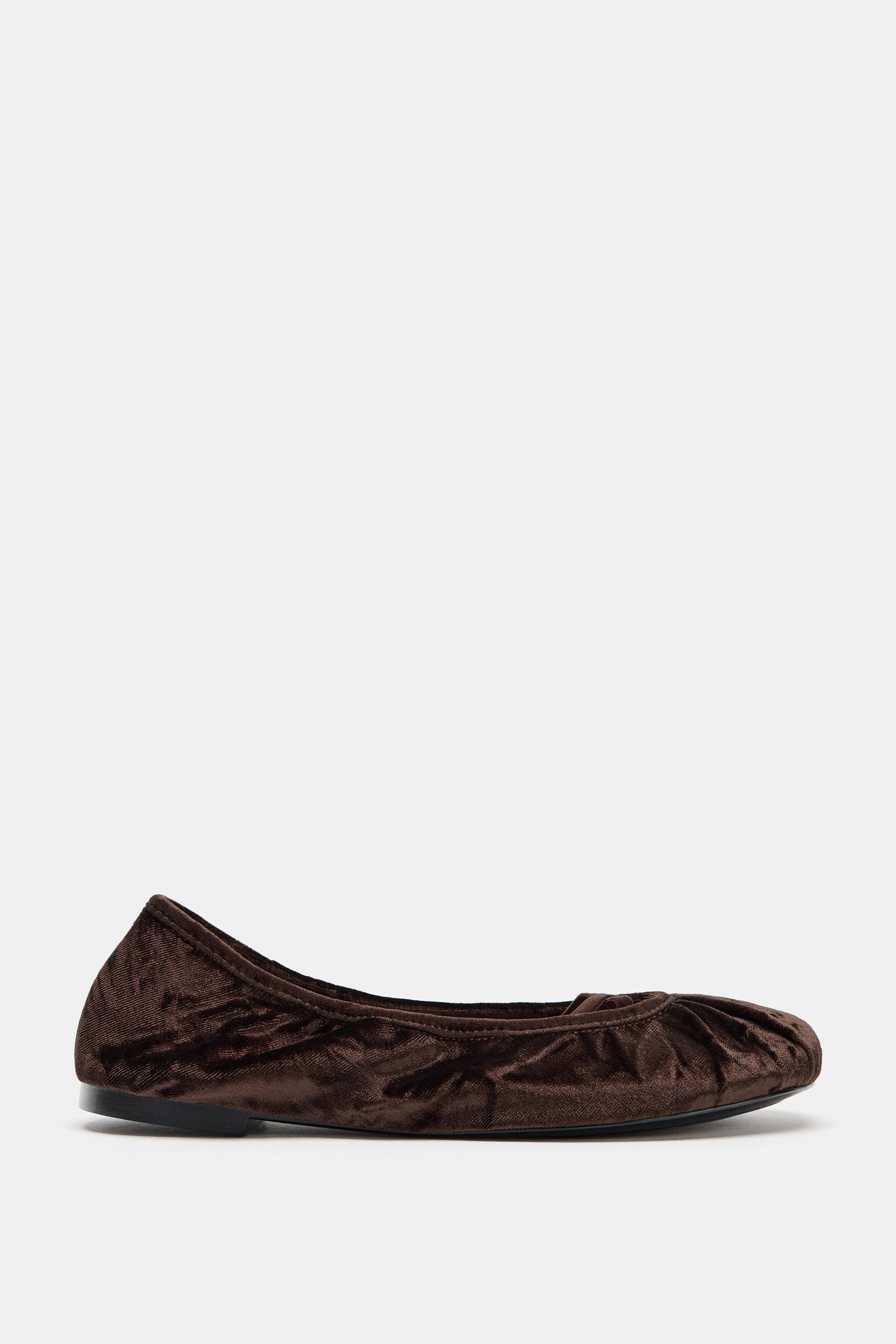 Velvet Ballet Flats with