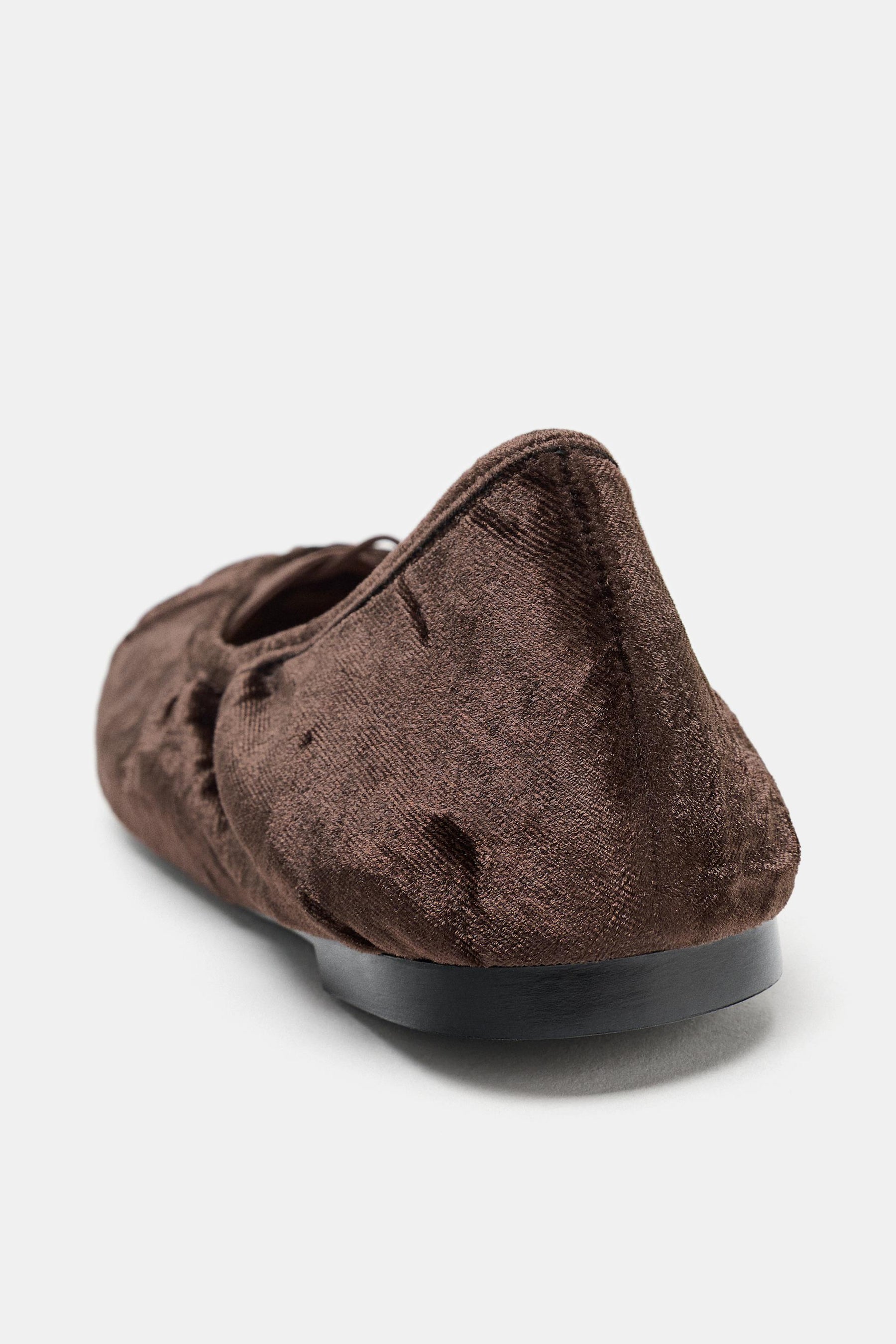 Velvet Ballet Flats with