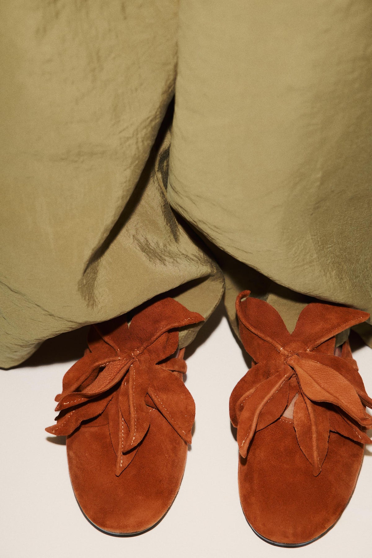 Leather Ballerina Flats