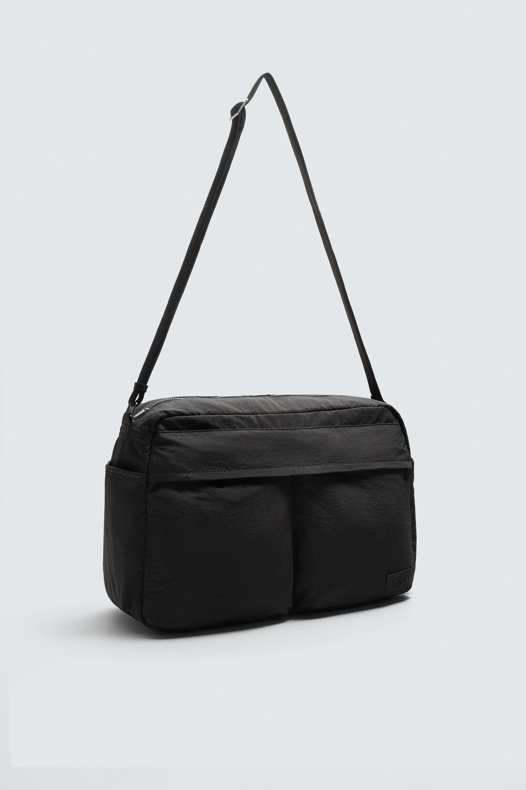 MULTI-POCKET NYLON CROSSBODY BAG