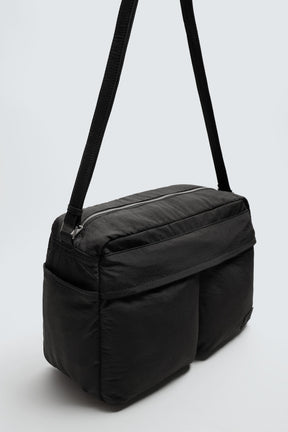 MULTI-POCKET NYLON CROSSBODY BAG