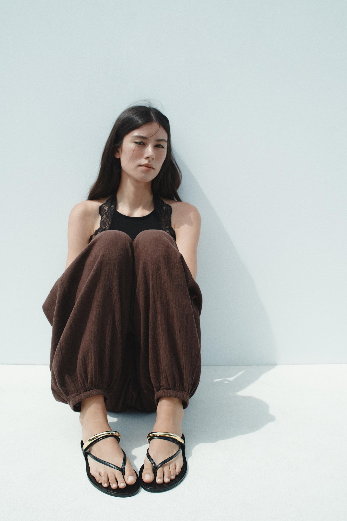 Metal-Appliqué Sandals