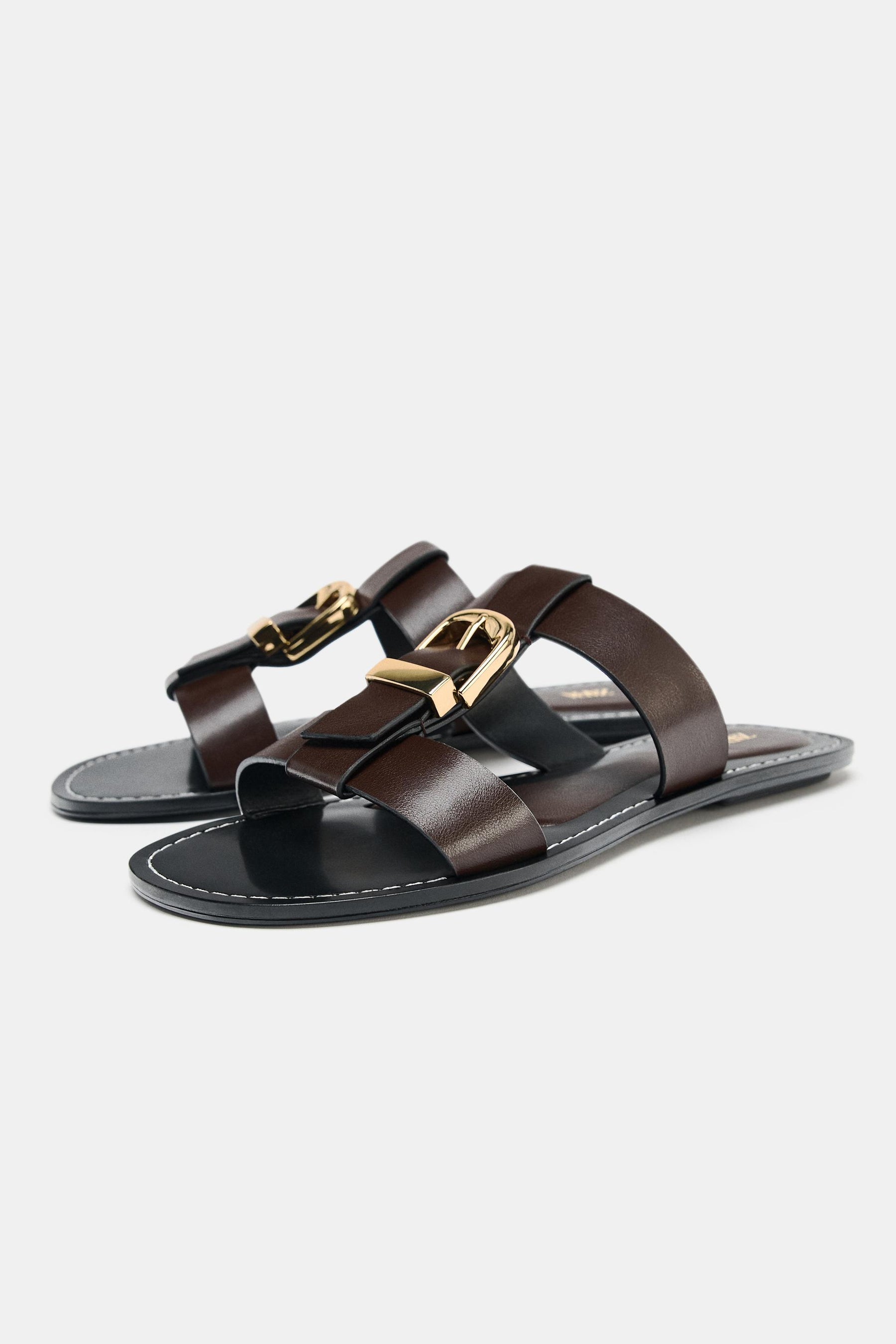 Double-Strap Flat Sandals