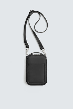 TEXTURED VERTICAL CROSSBODY BAG