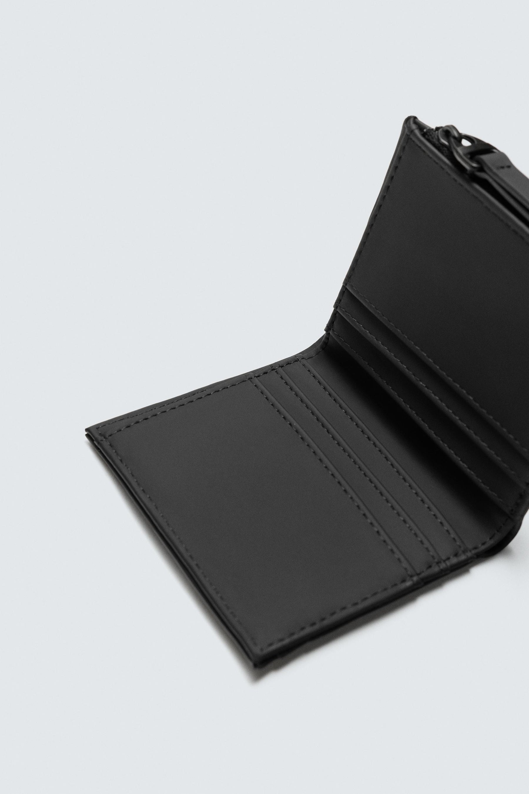 RUBBERISED WALLET WITH COIN PURSE