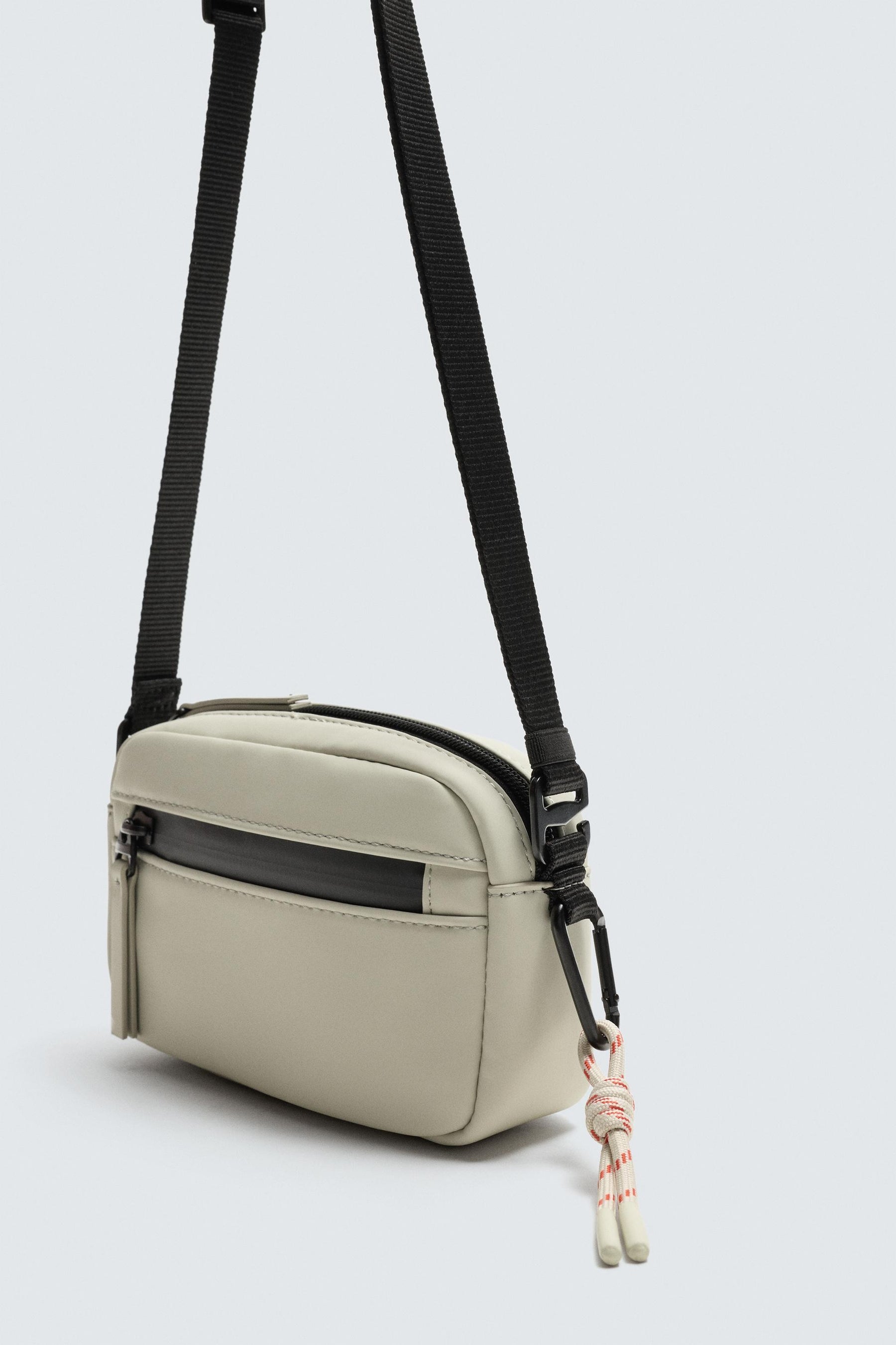 RUBBERISED CROSSBODY BAG