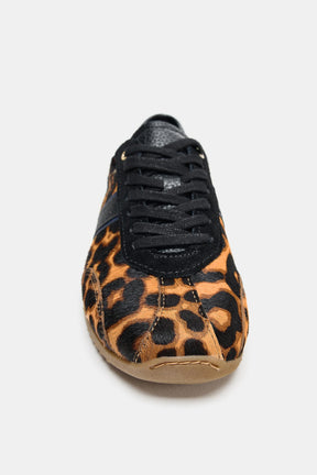 ANIMAL PRINT LEATHER TRAINERS