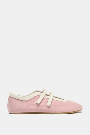 Satin Topstitched Ballerinas