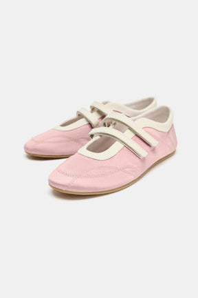 Satin Topstitched Ballerinas