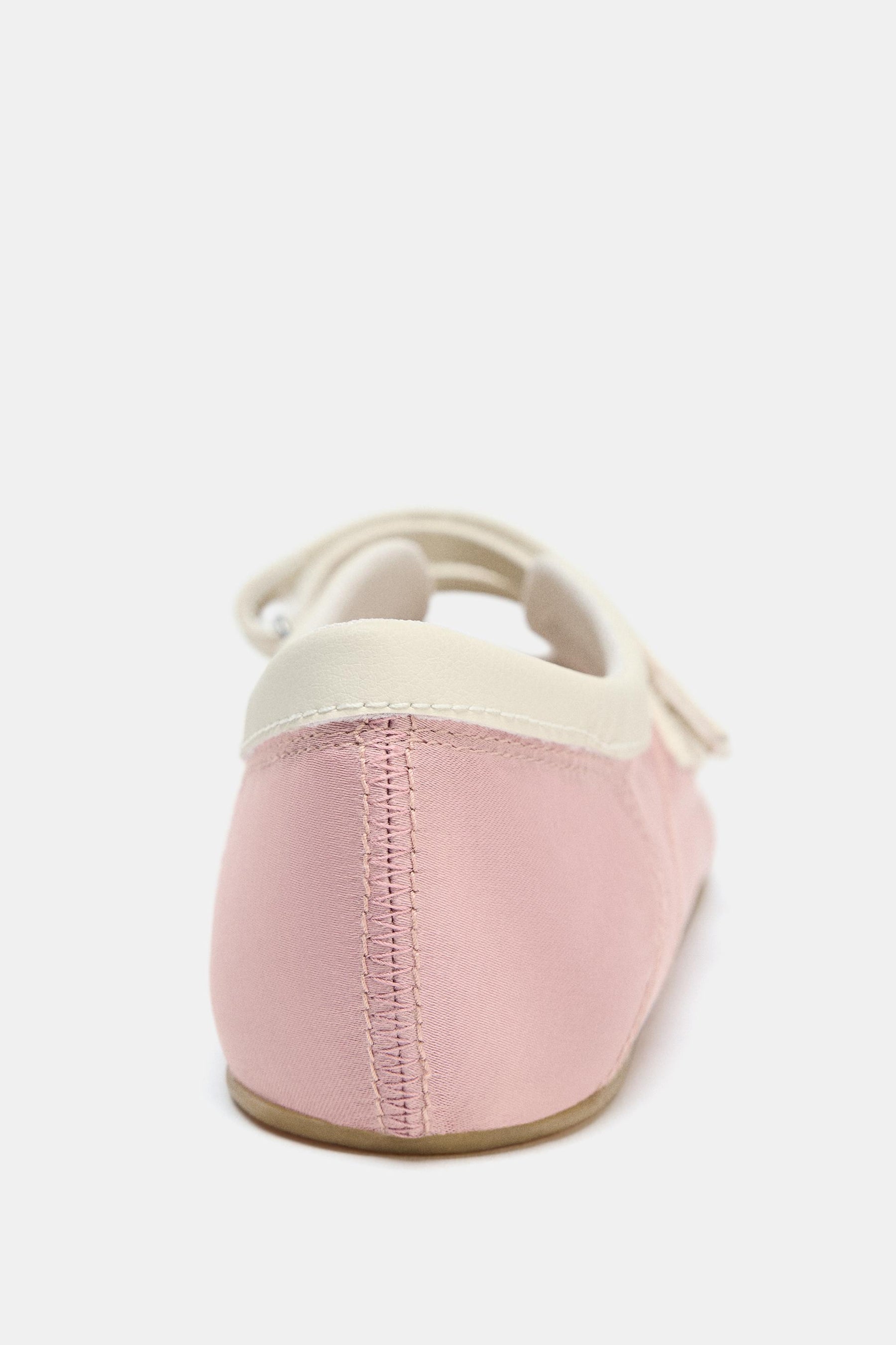 Satin Topstitched Ballerinas