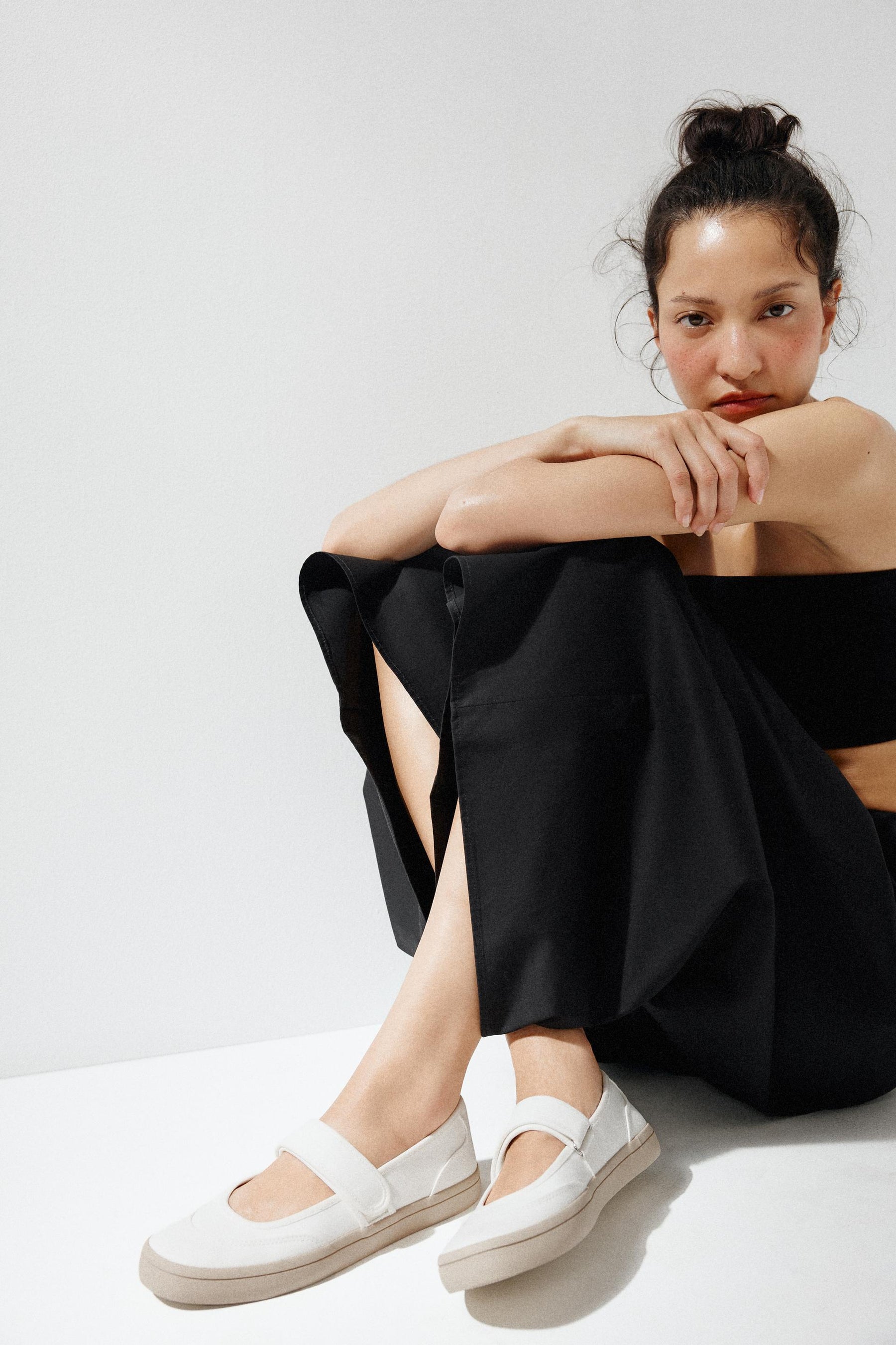 Fabric Strap Ballerinas