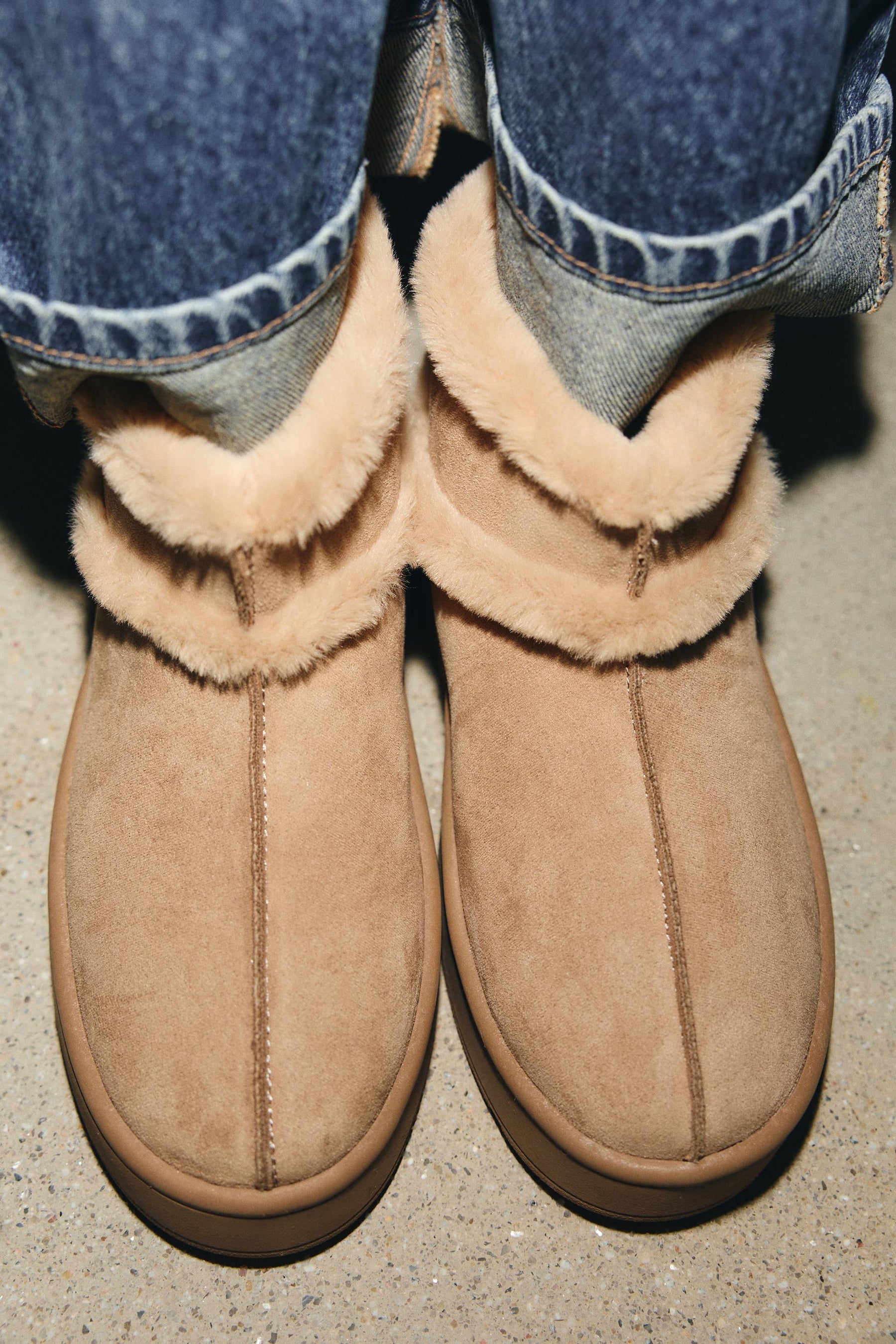 Faux Fur Ankle Boots