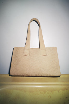 Braided Suede Shopper Bag