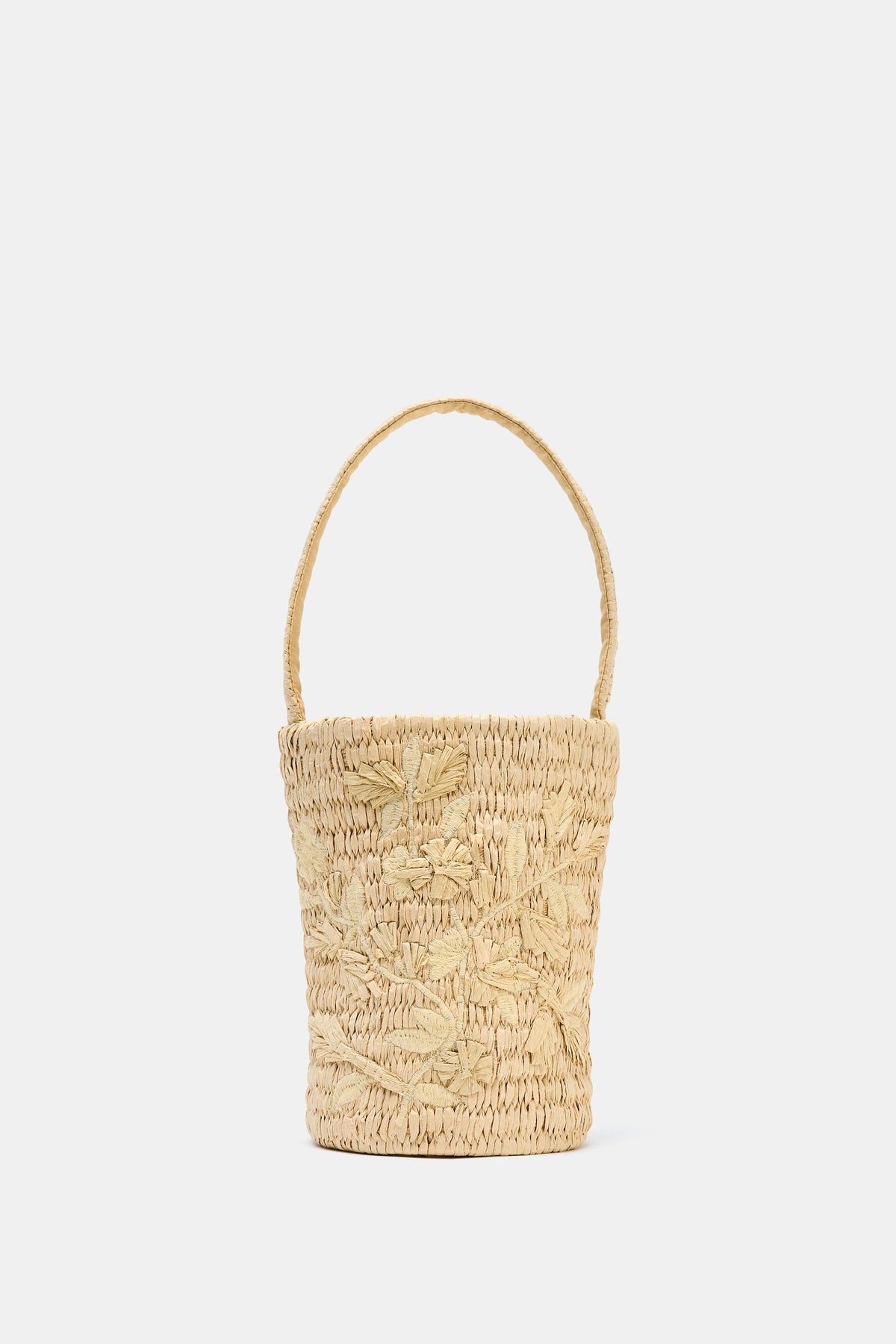 BRAIDED DESIGN BASKET BAG