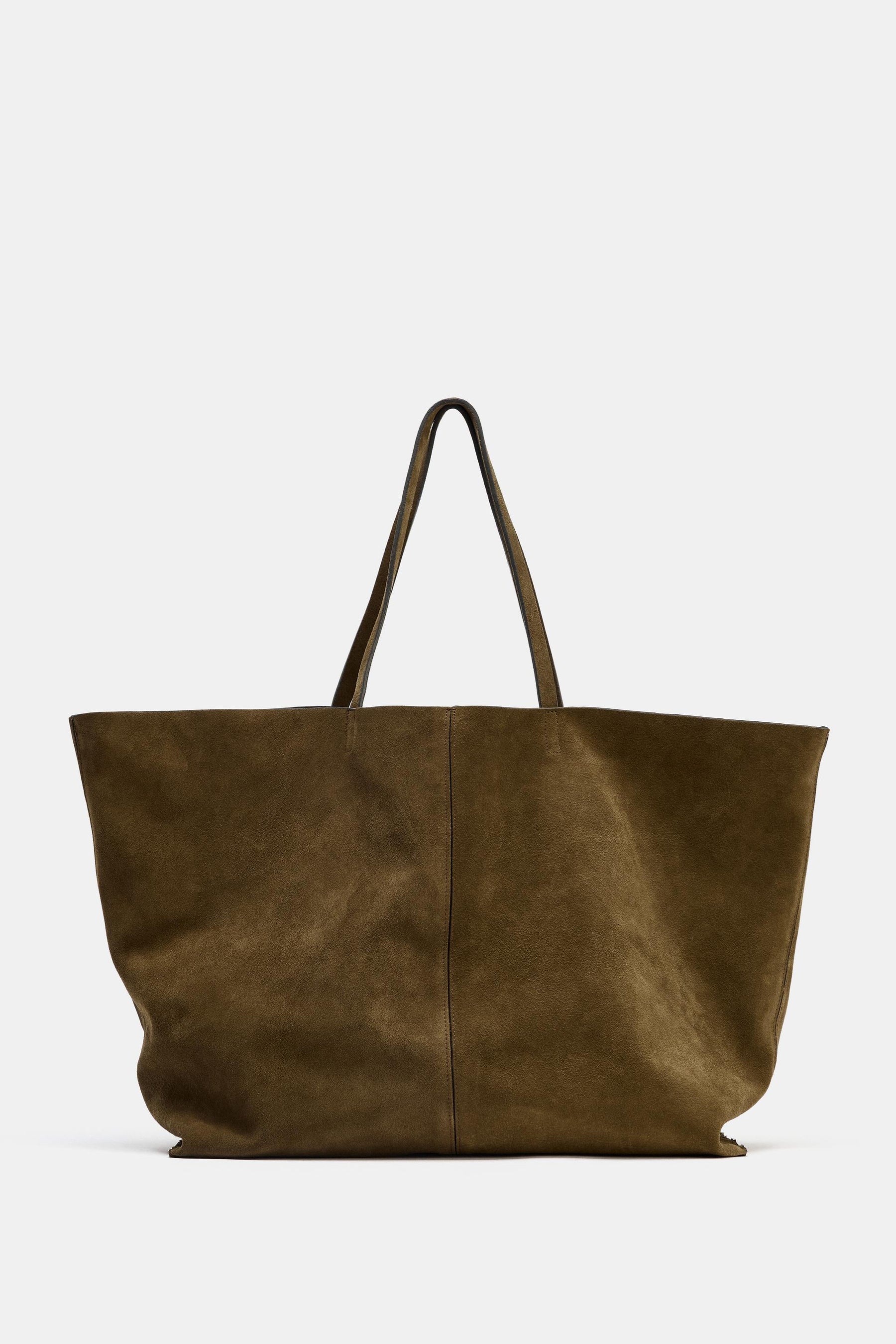 SUEDE MAXI TOTE BAG