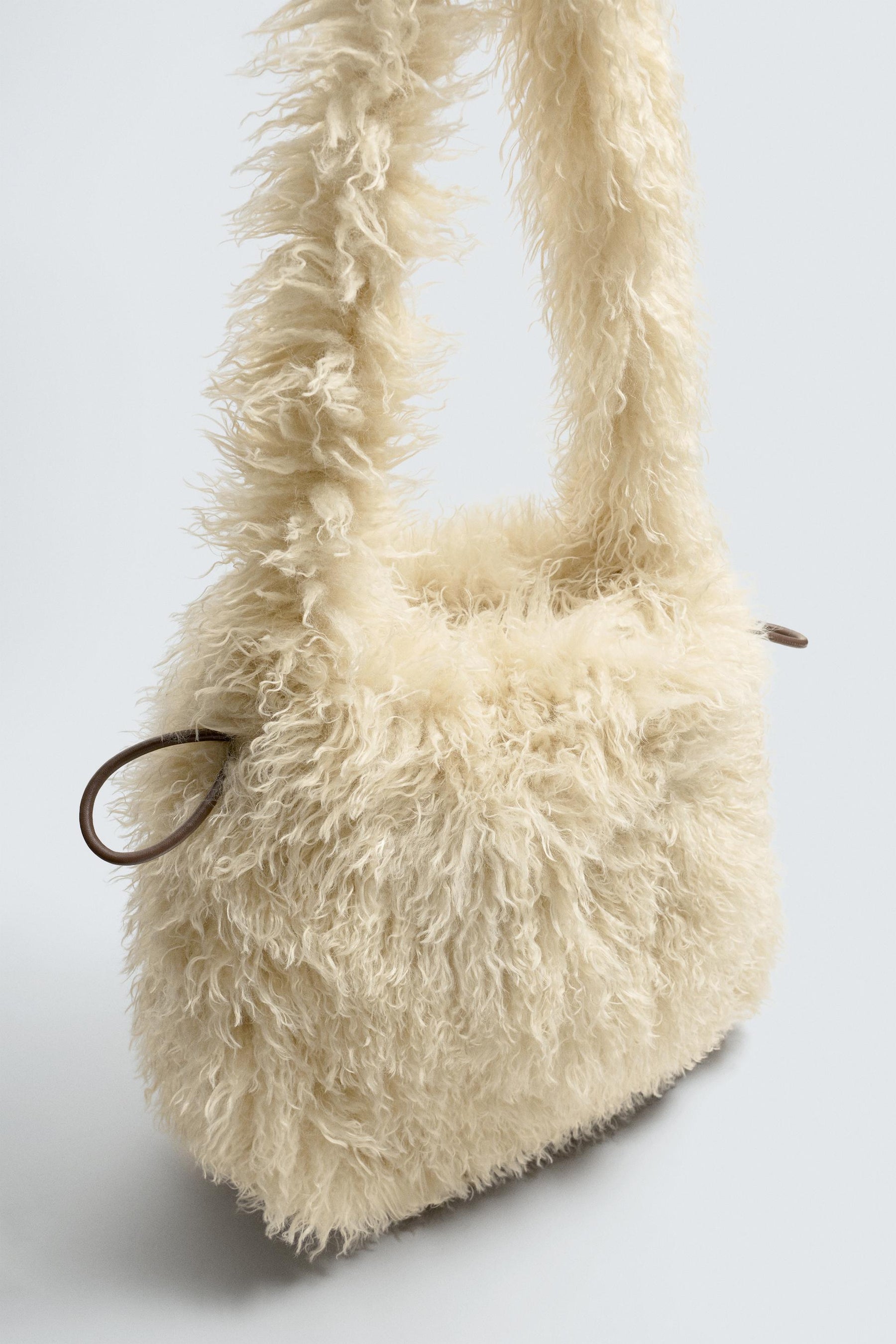 FAUX FUR CROSSBODY BAG