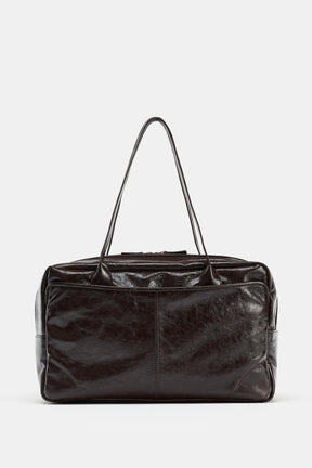 LEATHER BOWLING BAG