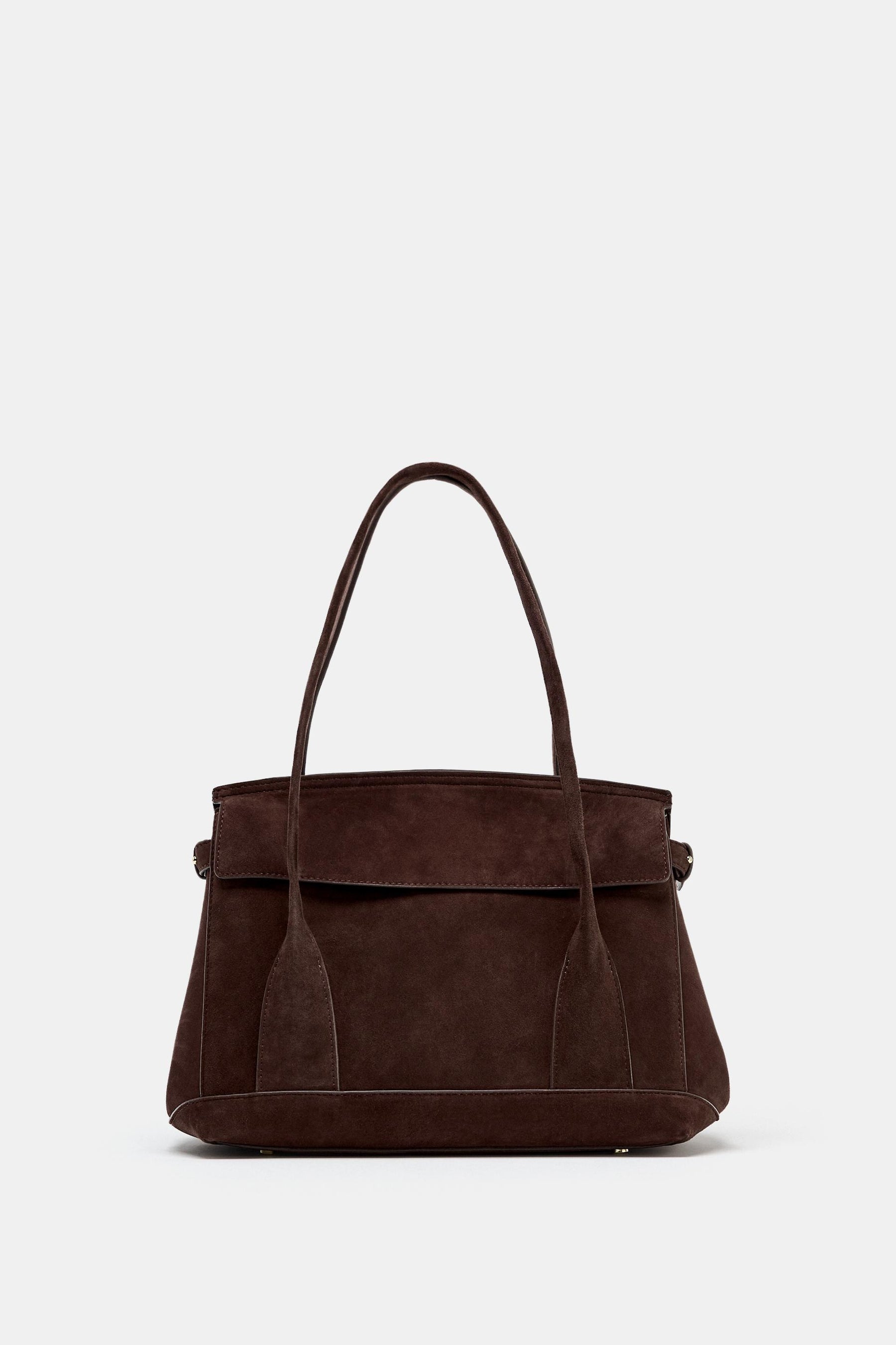 Suede Leather City Bag