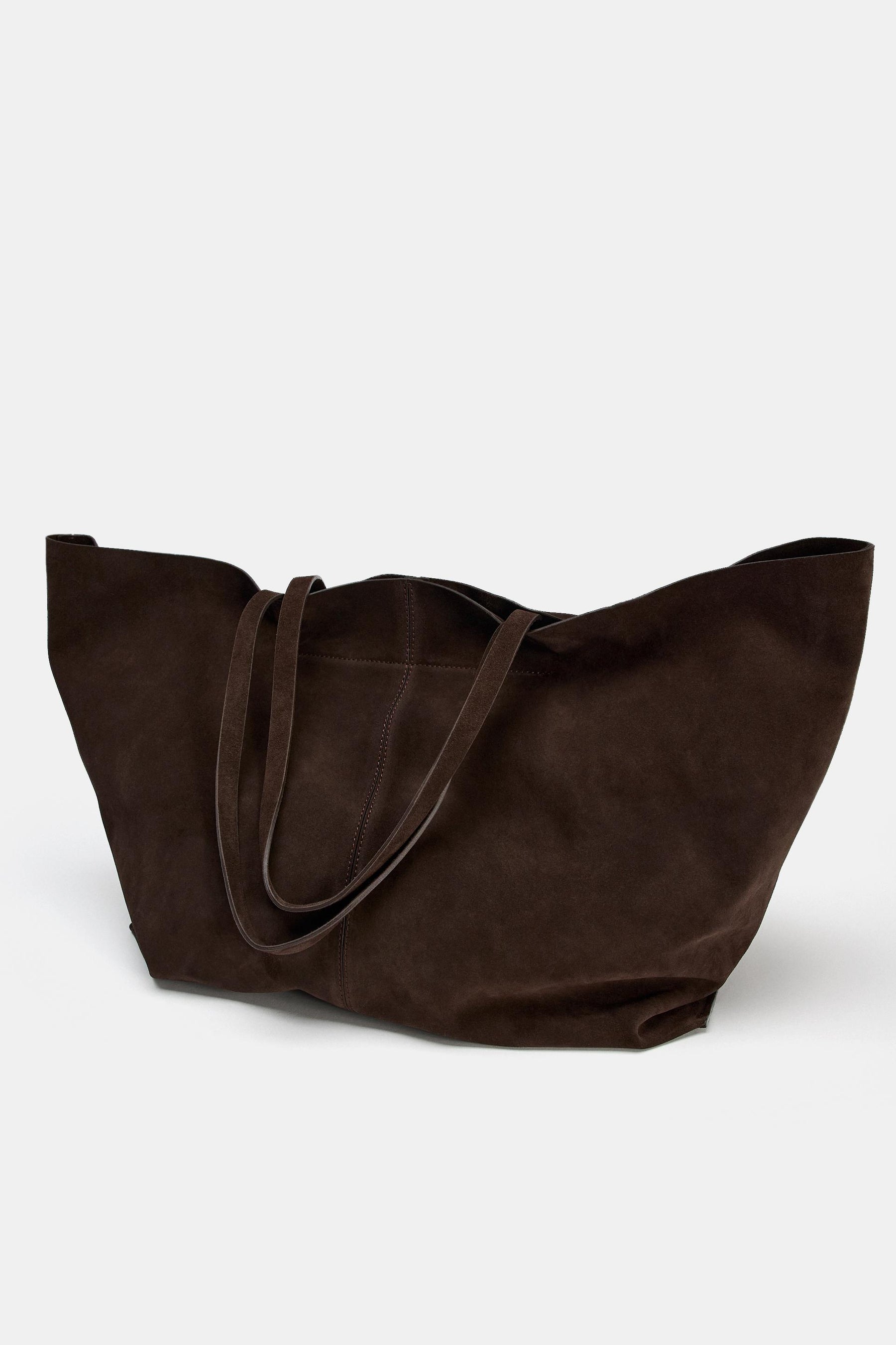 SPLIT SUEDE TOTE BAG