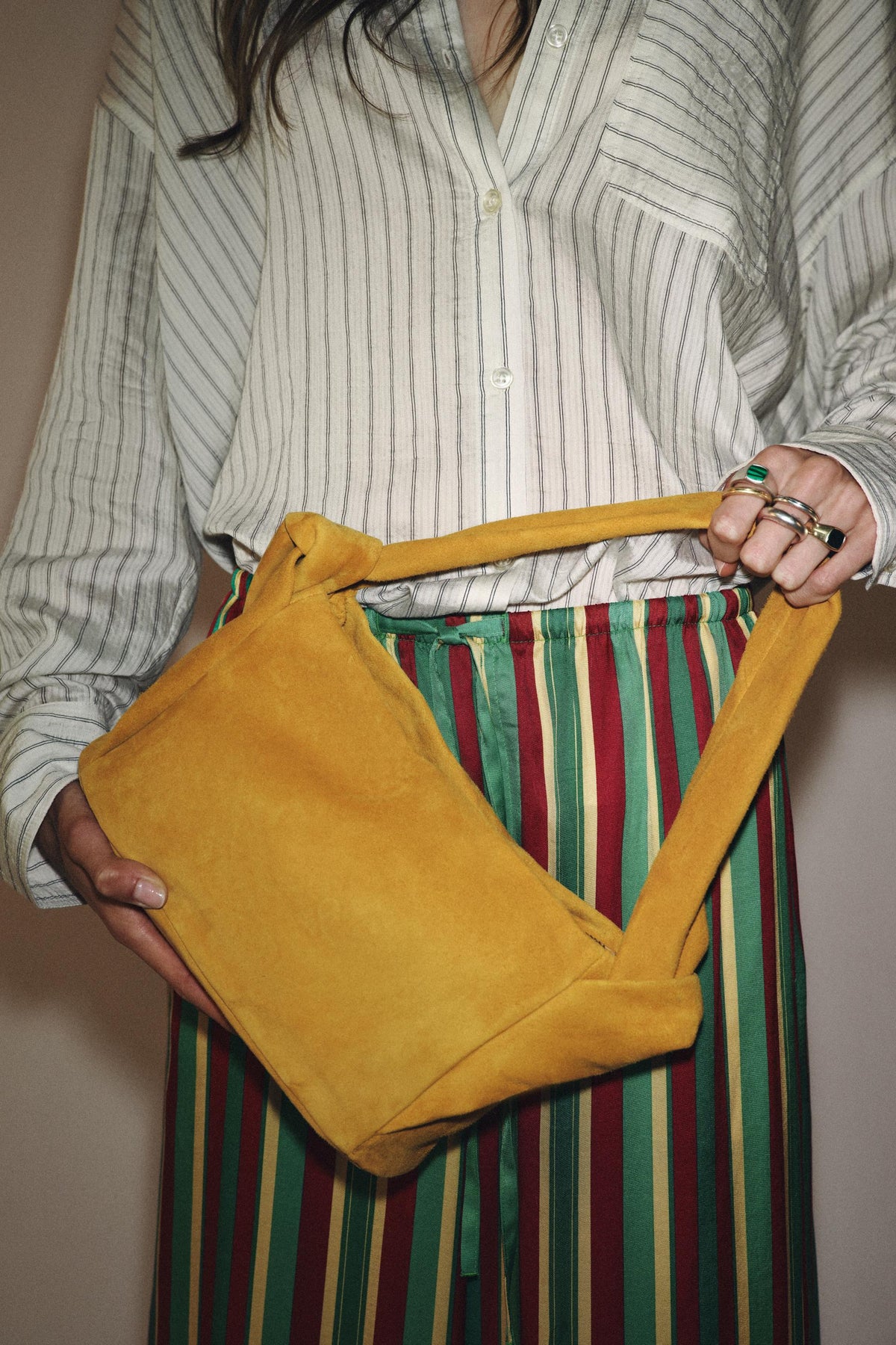 Suede Leather Crossbody