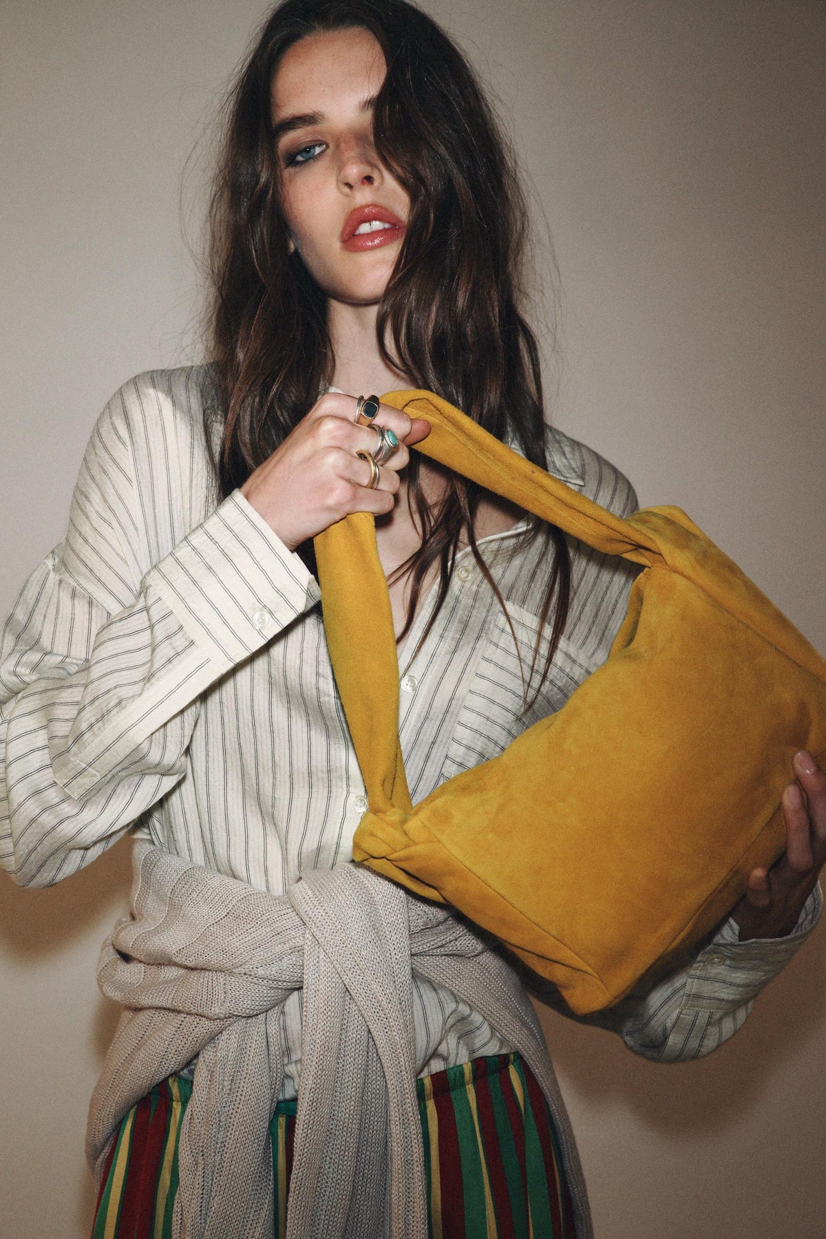 Suede Leather Crossbody