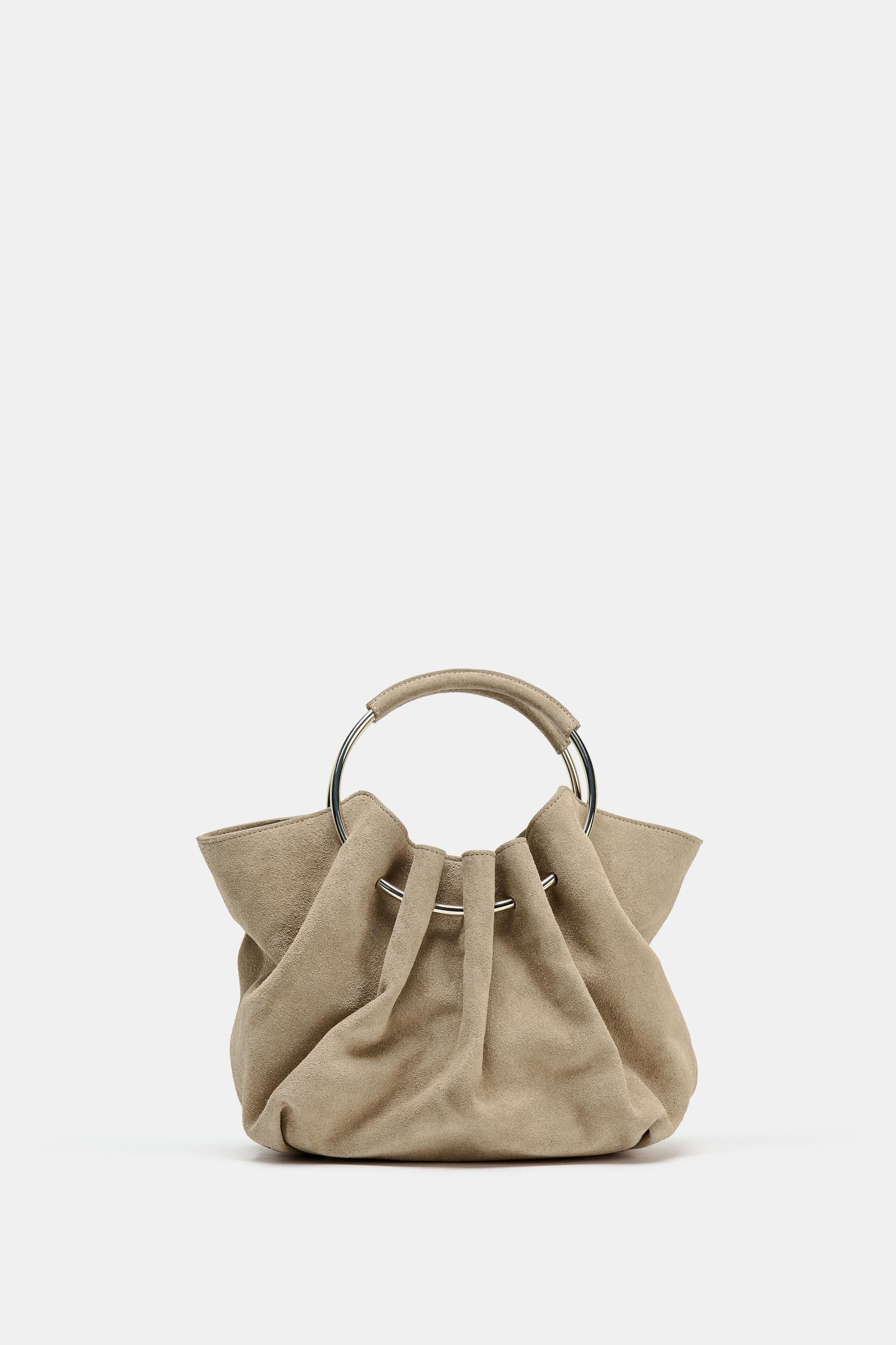 Suede Bucket Bag