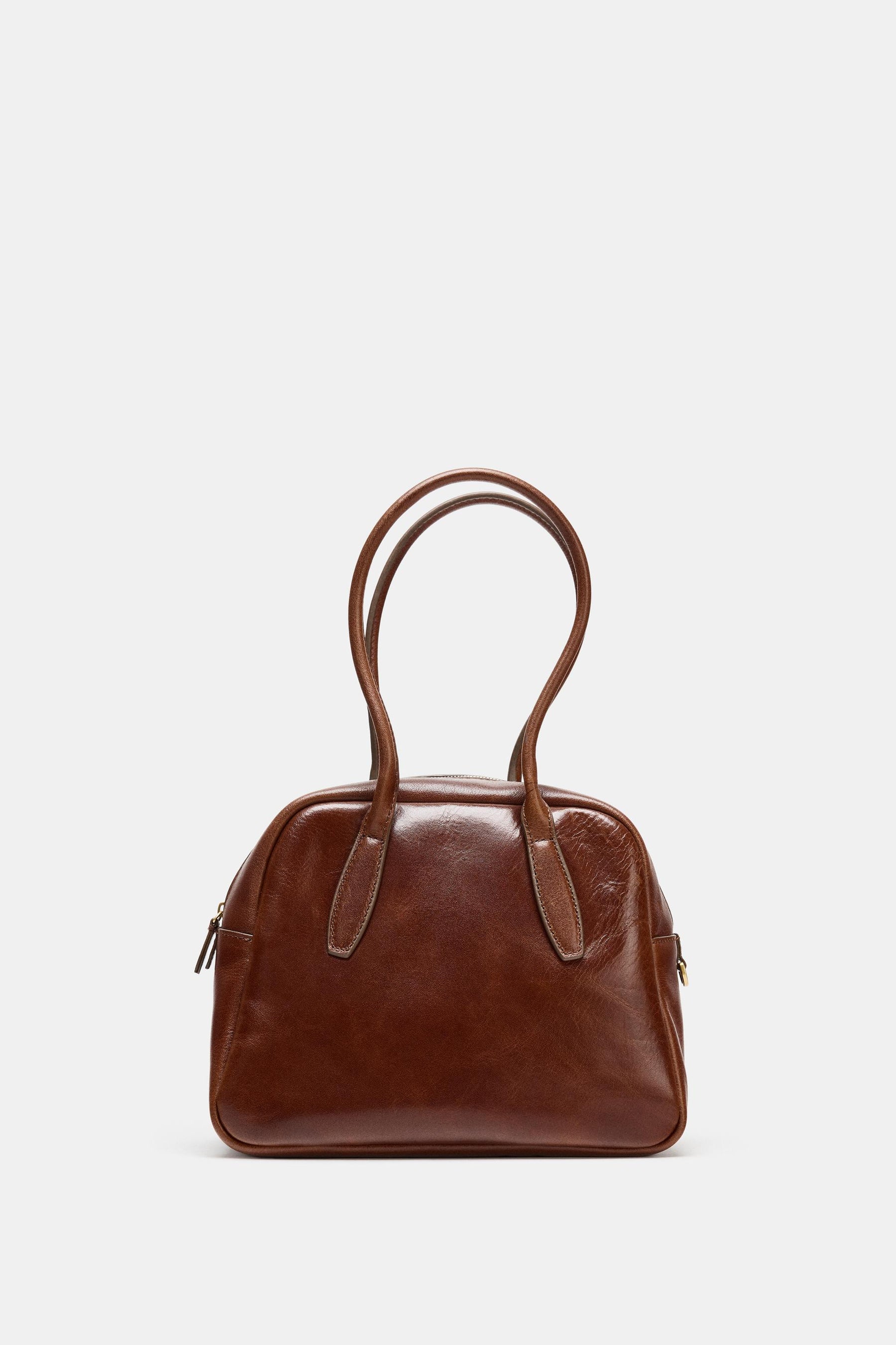 LEATHER BOWLING BAG
