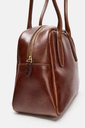 LEATHER BOWLING BAG