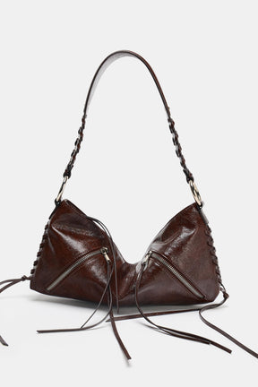 Zipped Shoulder Bag