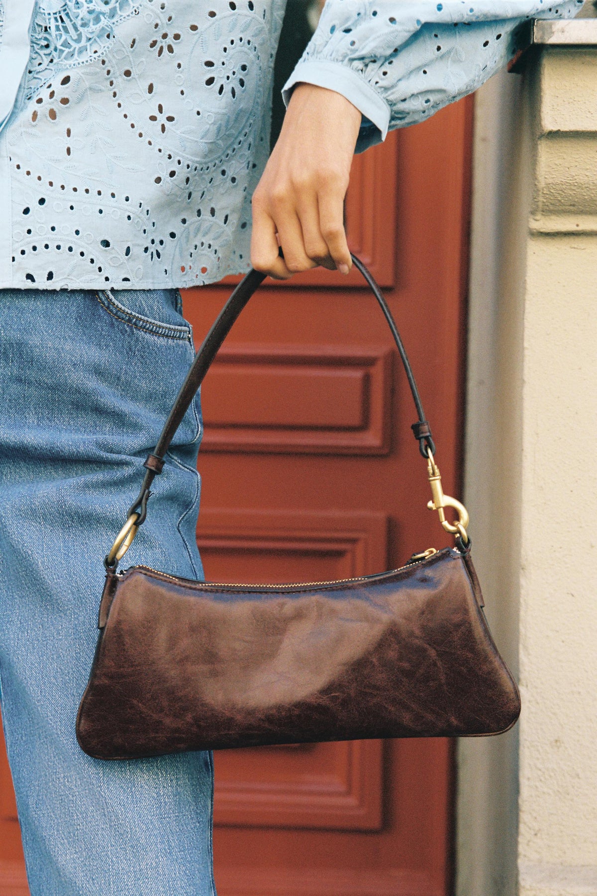 Elongated Shoulder Bag