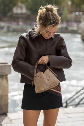 Topstitch Mini Tote Bag