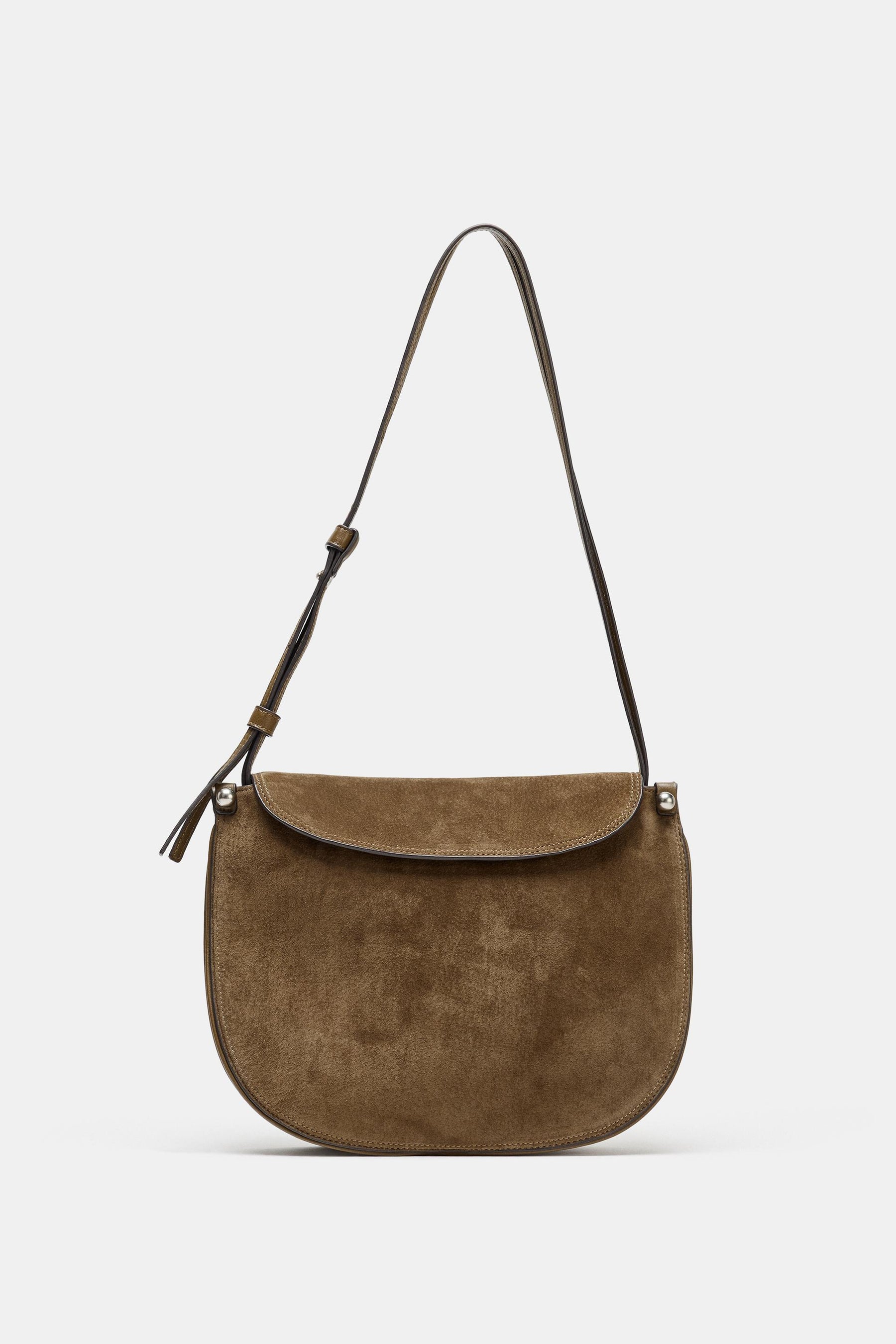 Leather Flap Handbag