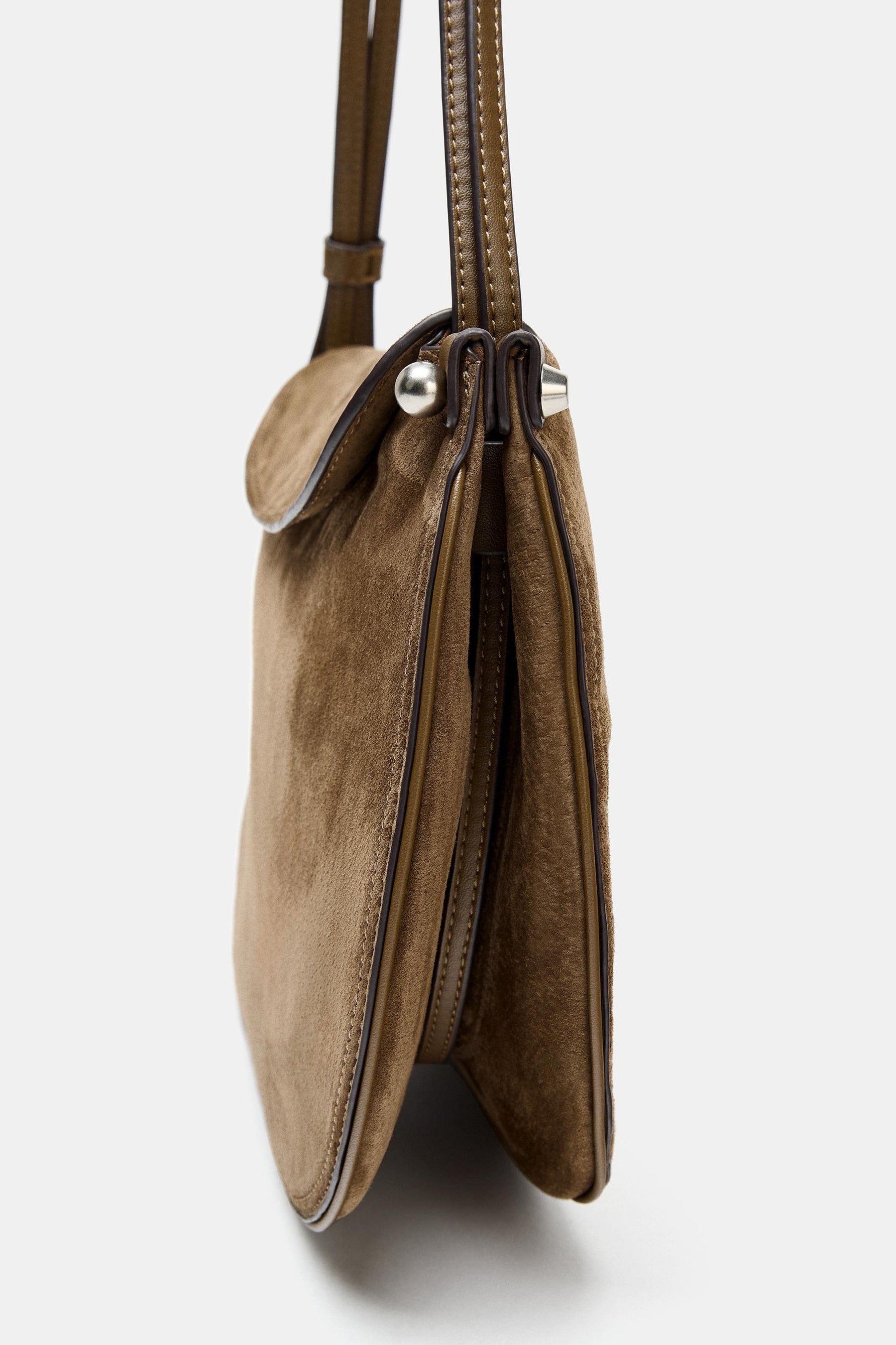 Leather Flap Handbag