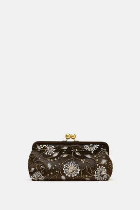 Appliqué Clutch Bag