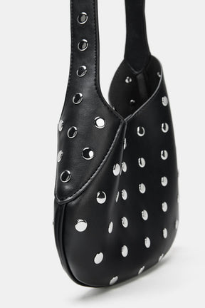 Studded shoulder bag