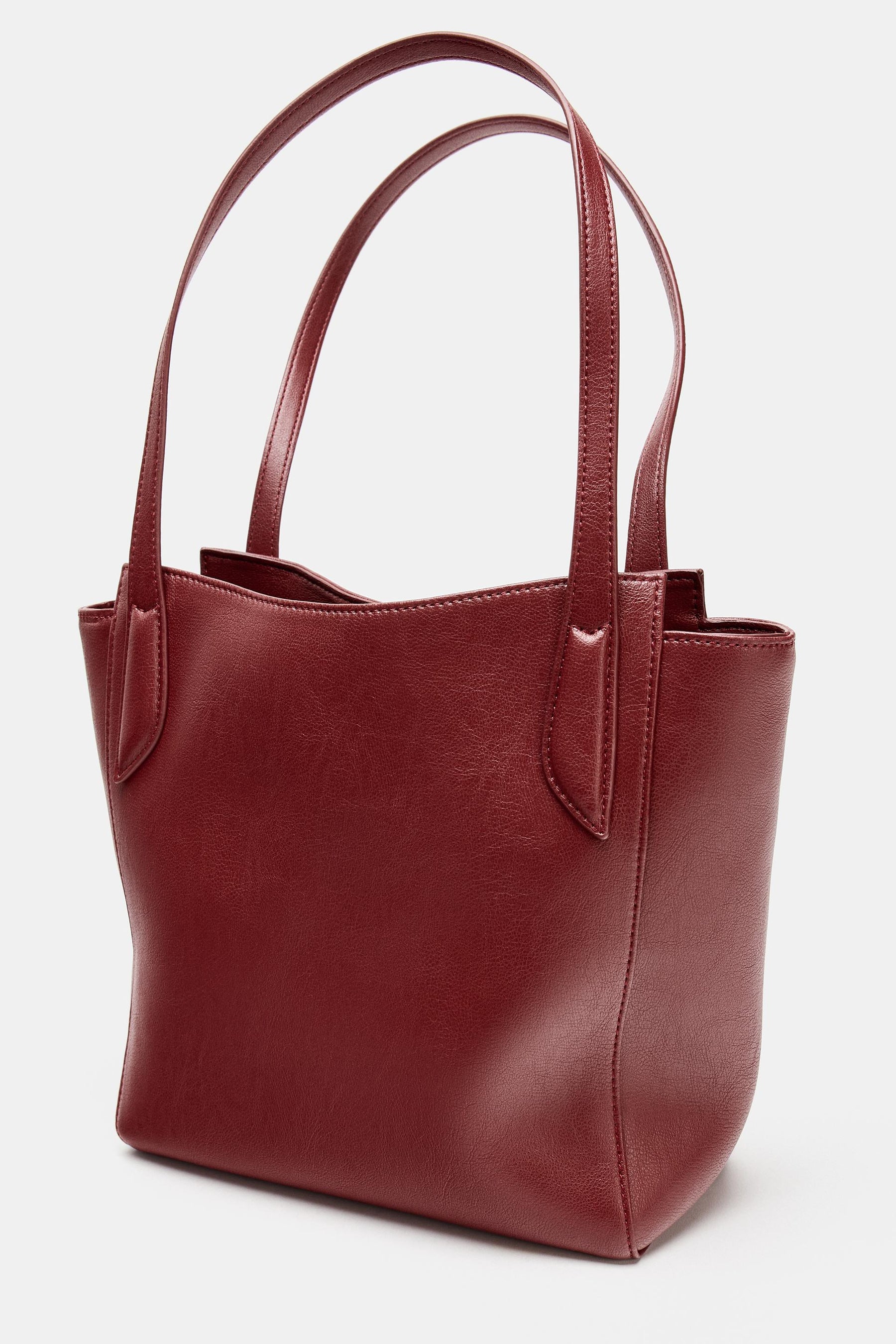 Tote Bag with Topstitching