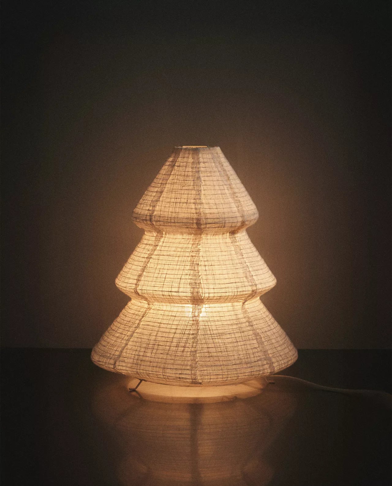 Linen Tree Lamp