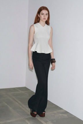 Sleeveless Peplum Top